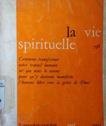 LA VIE SPIRITUELLE