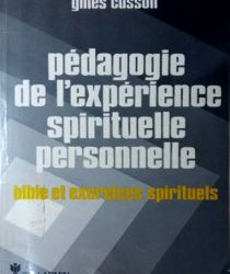 PÉDAGOGIE DE L'expérience SPIRITUELLE PERSONNELLE