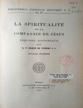 LA SPIRITUALITÉ DE LA COMPAGNIE DE JÉSUS