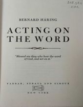 ACTING ON THE WORD