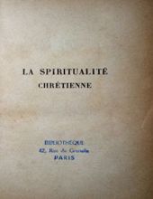 LA SPIRITUALITÉ CHRÉTIENNE