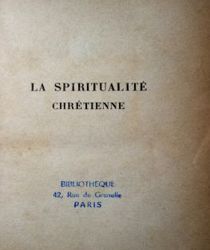 LA SPIRITUALITÉ CHRÉTIENNE