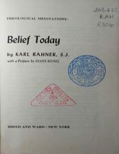 BELIEF TODAY