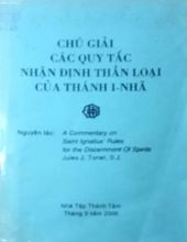 CHÚ GIẢI CÁC QUY TẮC NHẬN ĐỊNH THẦN LOẠI CỦA THÁNH I NHÃ