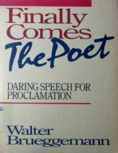 FINALLY COMES THE POET