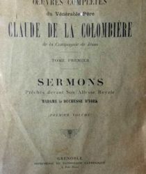 OEUVRES COMPLÈTES DU VÉNÉRABLE PÈRE CLAUDE DE LA COLOMBIÈRE