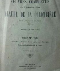 OEUVRES COMPLÈTES DU VÉNÉRABLE PÈRE CLAUDE DE LA COLOMBIÈRE