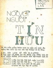 NÓI VỚI NGƯỜI TÍN HỮU