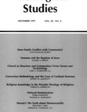 THEOLOGICAL STUDIES: DECEMBER 1997, VOL. 58, NO. 4