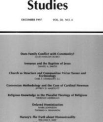 THEOLOGICAL STUDIES: DECEMBER 1997, VOL. 58, NO. 4