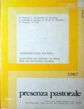 PRESENZA PASTORALE. MAGGIO-GIOGNO 1987, N. 5/6