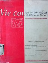 VIE CONSACRÉE