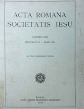 ACTA ROMANA SOCIETATIS IESU: FASCICULUS XXII - ANNO 1997 - ANNO 1997