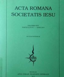 ACTA ROMANA SOCIETATIS IESU: FASCICULUS IV,1- ANNO 2014