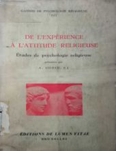 DE L'expérience À L'attitude RELIGIEUSE