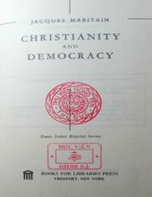 CHRISTIANITY AND DEMOCRACY 