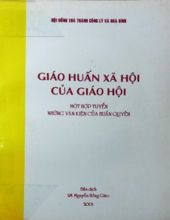 GIÁO HUẤN XÃ HỘI CỦA GIÁO HỘI