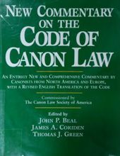 NEW COMMENTARY ON THE CODE OF CANON LAW 