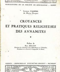 CROYANCES ET PRATIQUES RELIGIEUSES DES ANNAMITES