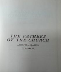 THE FATHERS OF THE CHURCH A NEW TRANSLATION VOLUME 16