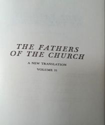 THE FATHERS OF THE CHURCH A NEW TRANSLATION VOLUME 31