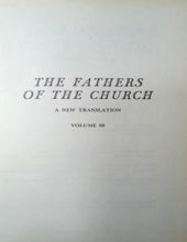 THE FATHERS OF THE CHURCH A NEW TRANSLATION VOLUME 60