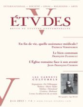 ÉTVDES: REVUE DE CULTURE CONTEMPORAINE: TOME 418, NO 6, JUIN 2013