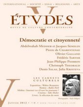 ÉTVDES: REVUE DE CULTURE CONTEMPORAINE: TOME 416, NO 1, JANVIER 2012