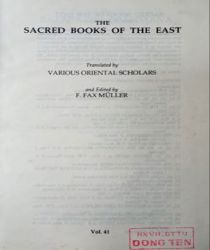 THE SACRED BOOKS OF THE EAST