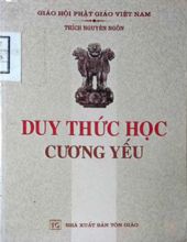 DUY THỨC HỌC CƯƠNG YẾU