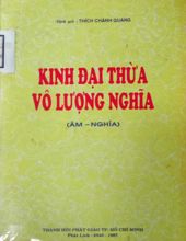 KINIH ĐẠI THỪA VÔ LƯỢNG NGHĨA