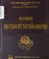 KINH ĐỊA TẠNG BỒ TÁT BỔN NGUYỆN