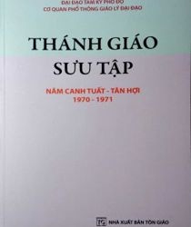 THÁNH GIÁO SƯU TẬP NĂM CANH TUẤT - TÂN HỢI 1970-1971