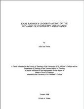 KARL RAHNER'S UNDERSTANDING OF THE DYNAMIC OF CONTINUITY AND CHANGE