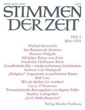 STIMMEN DER ZEIT: HEFT 3, MARZ 2015