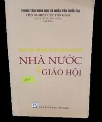 BƯỚC ĐẦU TÌM HIỂU VỀ MỐI QUAN HỆ GIỮA NHÀ NƯỚC VÀ GIÁO HỘI