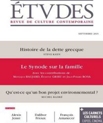 ÉTVDES: REVUE DE CULTURE CONTEMPORAINE: NO 4219, MENSUEL-SEPTEMBRE 2015