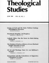 THEOLOGICAL STUDIES: JUNE 1981, VOL. 42, NO. 2