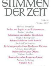 STIMMEN DER ZEIT: HEFT 10, OKTOBER 2017