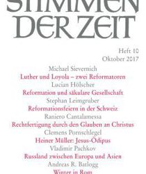 STIMMEN DER ZEIT: HEFT 10, OKTOBER 2017
