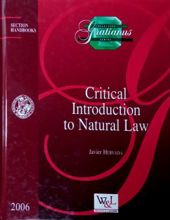 CRITICAL INTRODUCTION TO NATURAL LAW  