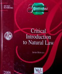 CRITICAL INTRODUCTION TO NATURAL LAW  