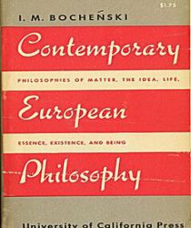 CONTEMPORARY EUROPEAN PHILOSOPHY