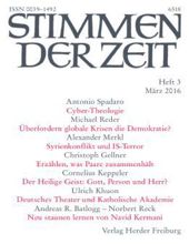 STIMMEN DER ZEIT: HEFT 3, MARZ 2016