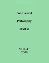 CONTINENTAL PHILOSOPHY REVIEW