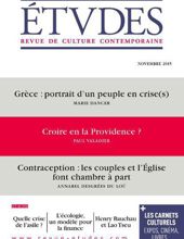 ÉTVDES: REVUE DE CULTURE CONTEMPORAINE: NO 4221, MENSUEL-NOVEMBRE 2015