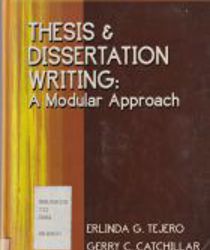 THESIS AND DISSERTATION WRITING