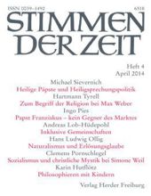 STIMMEN DER ZEIT: HEFT 4, APRIL 2014