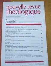 NOUVELLE REVUE THÉOLOGIQUE: TOME 134, N0 1, JANVIER-MARS 2012