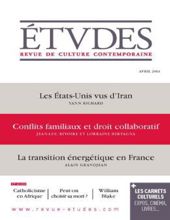 ÉTVDES: REVUE DE CULTURE CONTEMPORAINE: NO 4204, AVRIL 2014